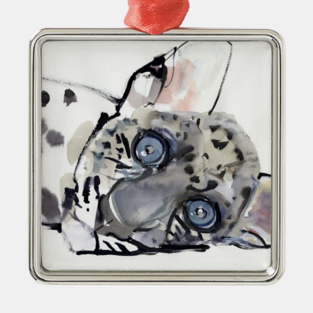 Arabian Leopard 2008  3 Metal Ornament (Front)