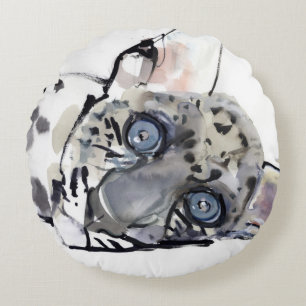 Arabian Leopard 2008 3 Round Cushion