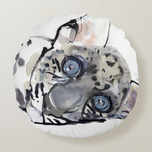 Arabian Leopard 2008  3 Round Cushion (Front)
