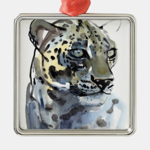 Arabian Leopard 2008 4 Metal Tree Decoration