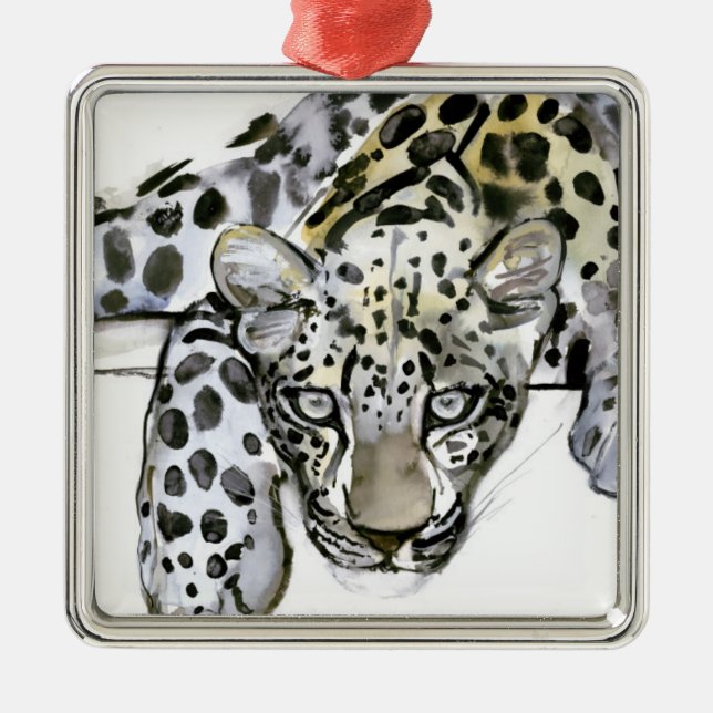 Arabian Leopard 2008  6 Metal Ornament (Front)