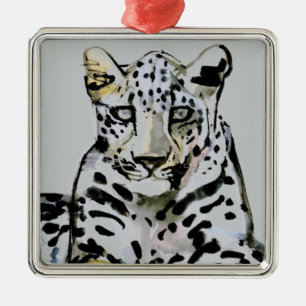 Arabian Leopard 2008 7 Metal Ornament
