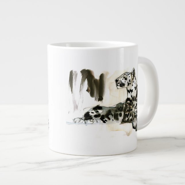 Arabian Leopard 2008 Large Coffee Mug (Front Right)