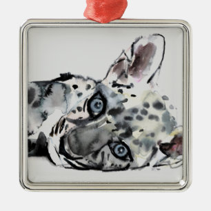 Arabian Leopard Cub 2008 Metal Ornament