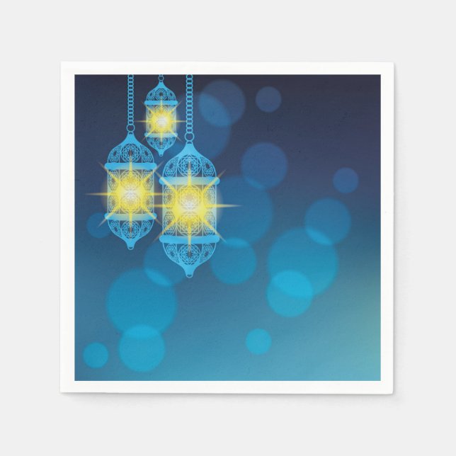 Arabian Moroccan lanterns dinner party Napkin (Front)