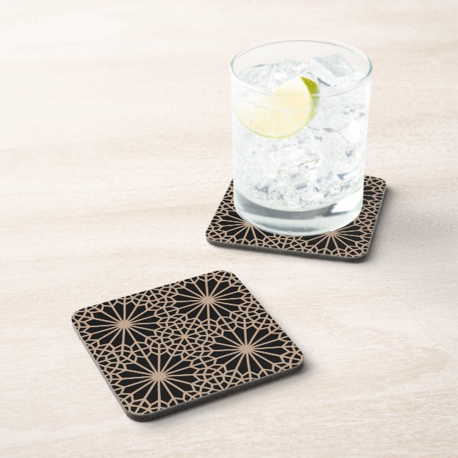 Arabian Moroccan Middle East Pattern Coasters (Right Side)
