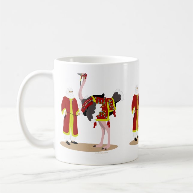 Arabian Native Costume Ostrich Coffee Mug (Left)