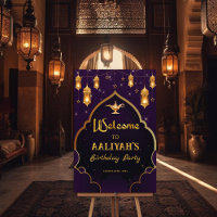 Arabian Nights Arabic Welcome Sign Poster