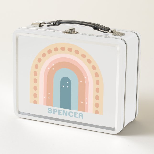 Arabian Nights Boho Rainbow Metal Lunch Box (Front)