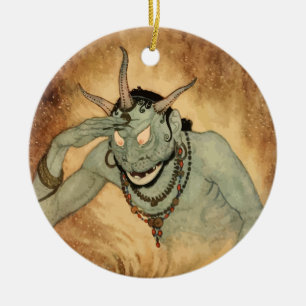 Arabian Nights Genie by Edmund Dulac Ceramic Ornament
