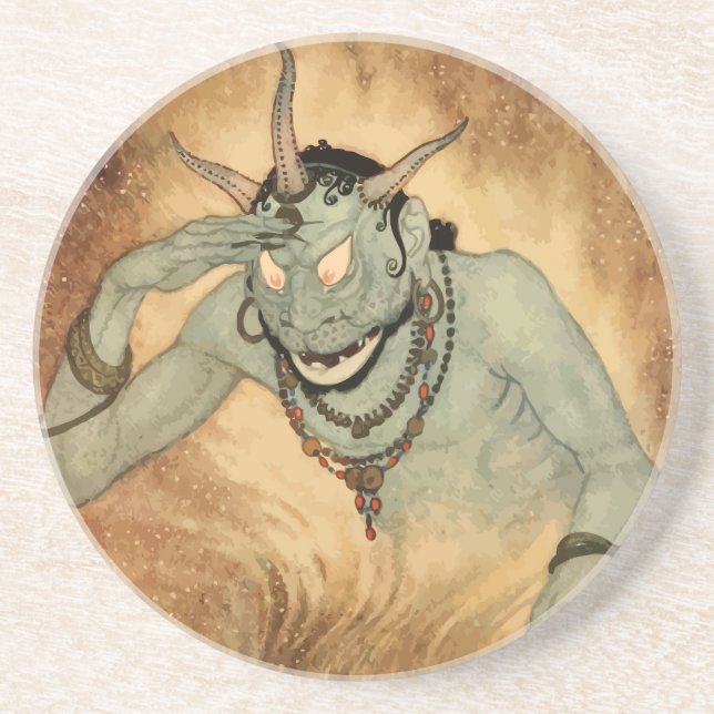 Arabian Nights Genie by Edmund Dulac Coaster (Front)