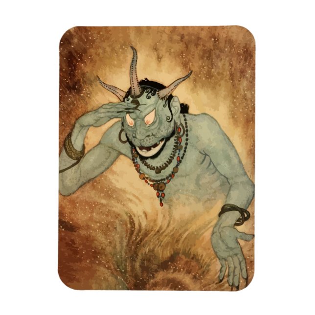 Arabian Nights Genie by Edmund Dulac Magnet (Vertical)