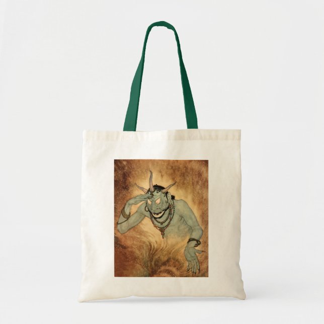 Arabian Nights Genie by Edmund Dulac Tote Bag (Front)