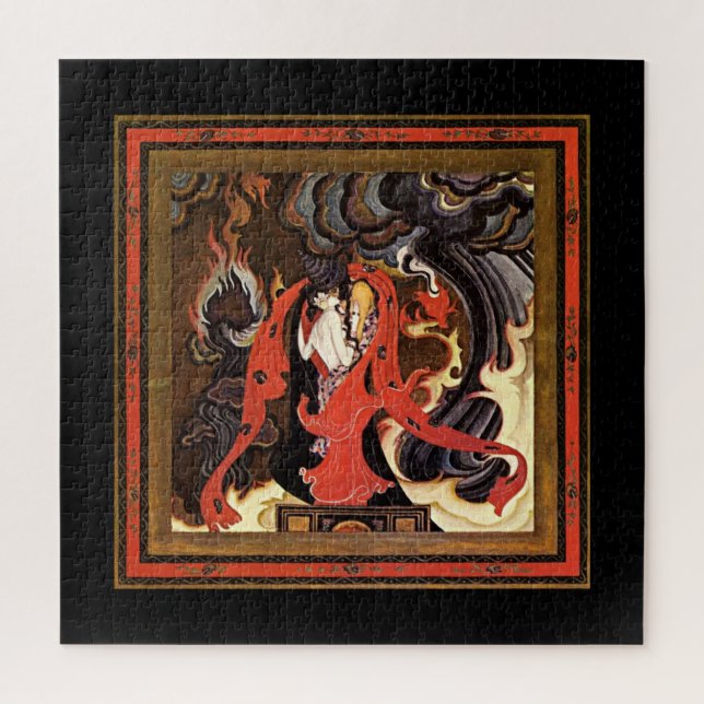 Arabian Nights lovers illustration by Kay Nielsen Jigsaw Puzzle (Vertical)