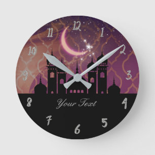 Arabian Nights Moroccan Personalised Round Clock