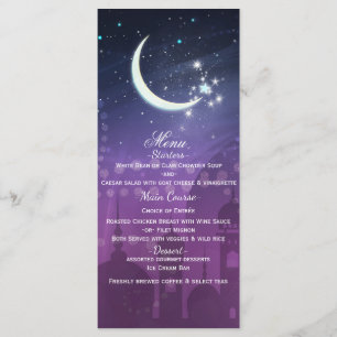 Arabian Nights Moroccan Purple Moonlight Menu