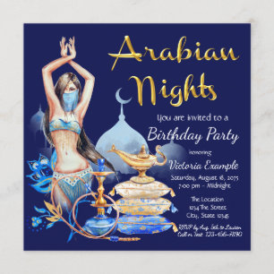 Arabian Nights Party Invitations