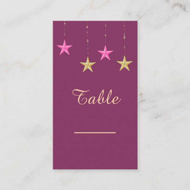 Arabian Nights Table Card (Front)