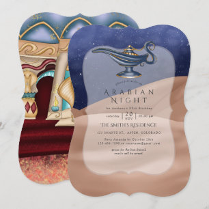 Arabian Nights Themed Party Invitation