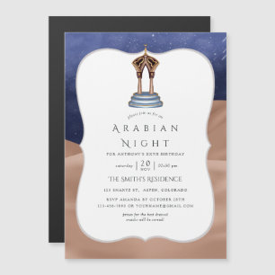Arabian Nights Themed Party Magnetic Invitation