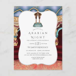 Arabian Nights Themed Party Postcard