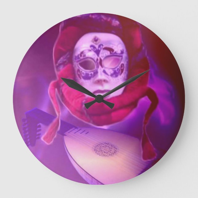 Arabian Oud Player Wall Clock (Front)