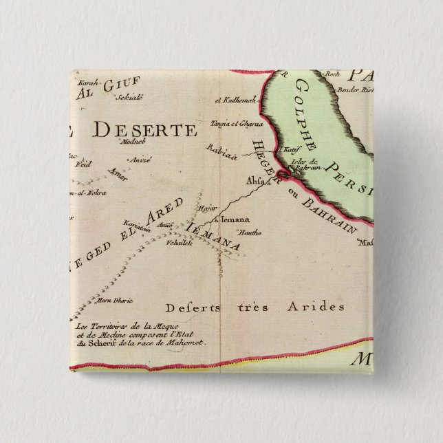 Arabian Peninsula, Saudi Arabia 15 Cm Square Badge (Front)
