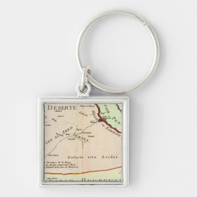 Arabian Peninsula, Saudi Arabia Key Ring (Front)