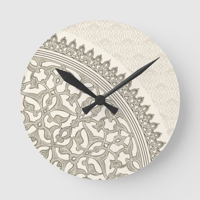 Arabian style lace round clock (Front)