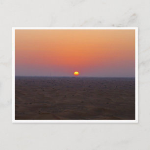 arabian sunset postcard