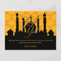 Arabian Themed Thank You Cards