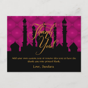 Arabian Themed Thank You Cards