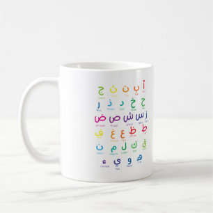 Arabic Alphabet, Arabic Letters, homeschool  Coffee Mug