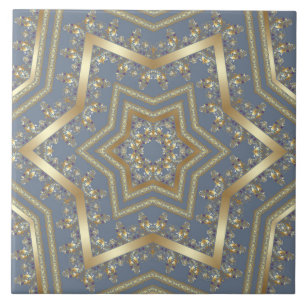 Arabic antique decorative east ornamental baroque ceramic tile