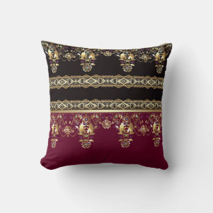 Arabic antique decorative east ornamental baroque cushion