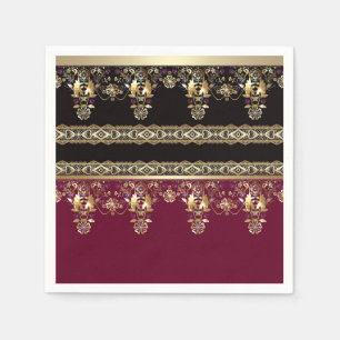 Arabic antique decorative east ornamental baroque napkin