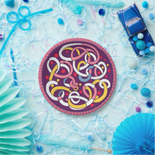 Arabic calligraphy. paper plate