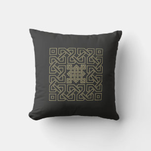 arabic calligraphy pattern cushion