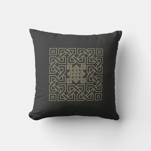 arabic calligraphy pattern cushion (Front)