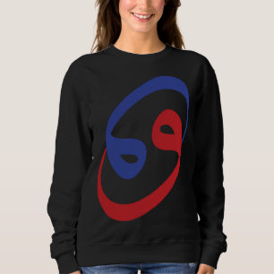 Arabic Calligraphy Waw Letter Cancer Zodiac Sign Sweatshirt