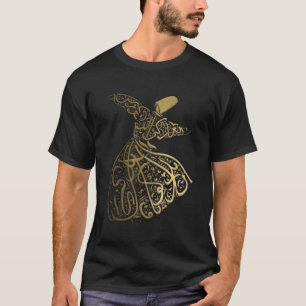 Arabic Calligraphy Whirling Dervish Sufi T-Shirt