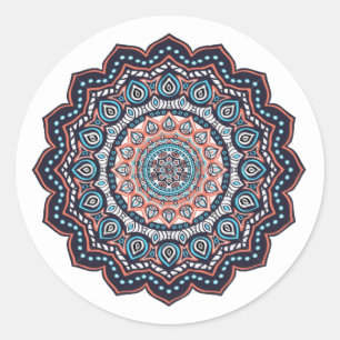 arabic classic round sticker