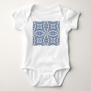 Arabic Colourful Vintage Seamless Pattern Baby Bodysuit