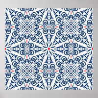Arabic Colourful Vintage Seamless Pattern