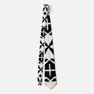 Arabic Crosses and rhombuses Geometric Pattern Tie