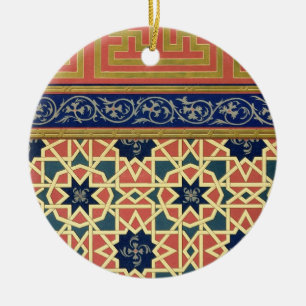 Arabic decorative designs (colour litho) ceramic ornament