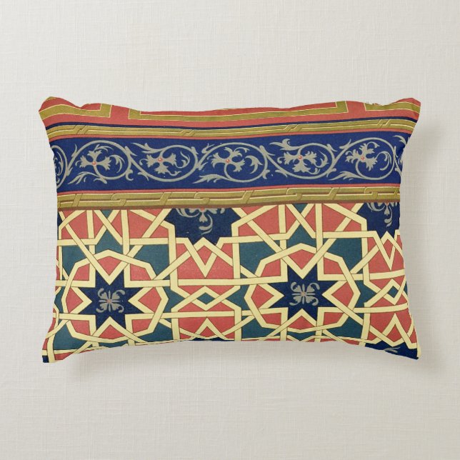 Arabic decorative designs (colour litho) cushion (Front)