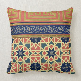 Arabic decorative designs (colour litho) cushion