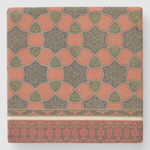 Arabic decorative designs, from 'Arab Art as Seen Stone Coaster