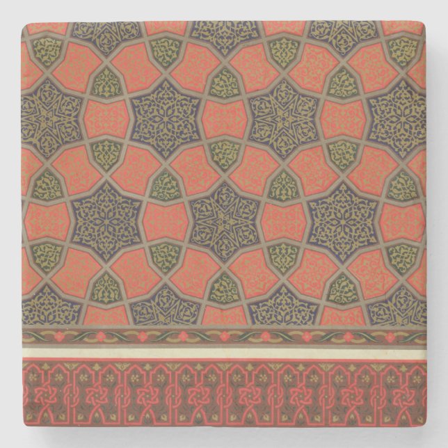 Arabic decorative designs, from 'Arab Art as Seen Stone Coaster (Front)